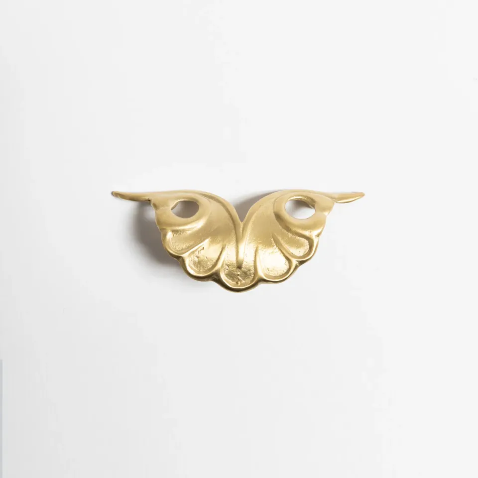 NIVA Design Vintage Butterfly pomello ottone