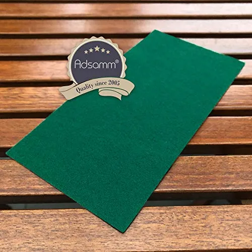 Adsamm Foglio Feltro Autoadesivo Verde 10x20 cm 1,5 mm