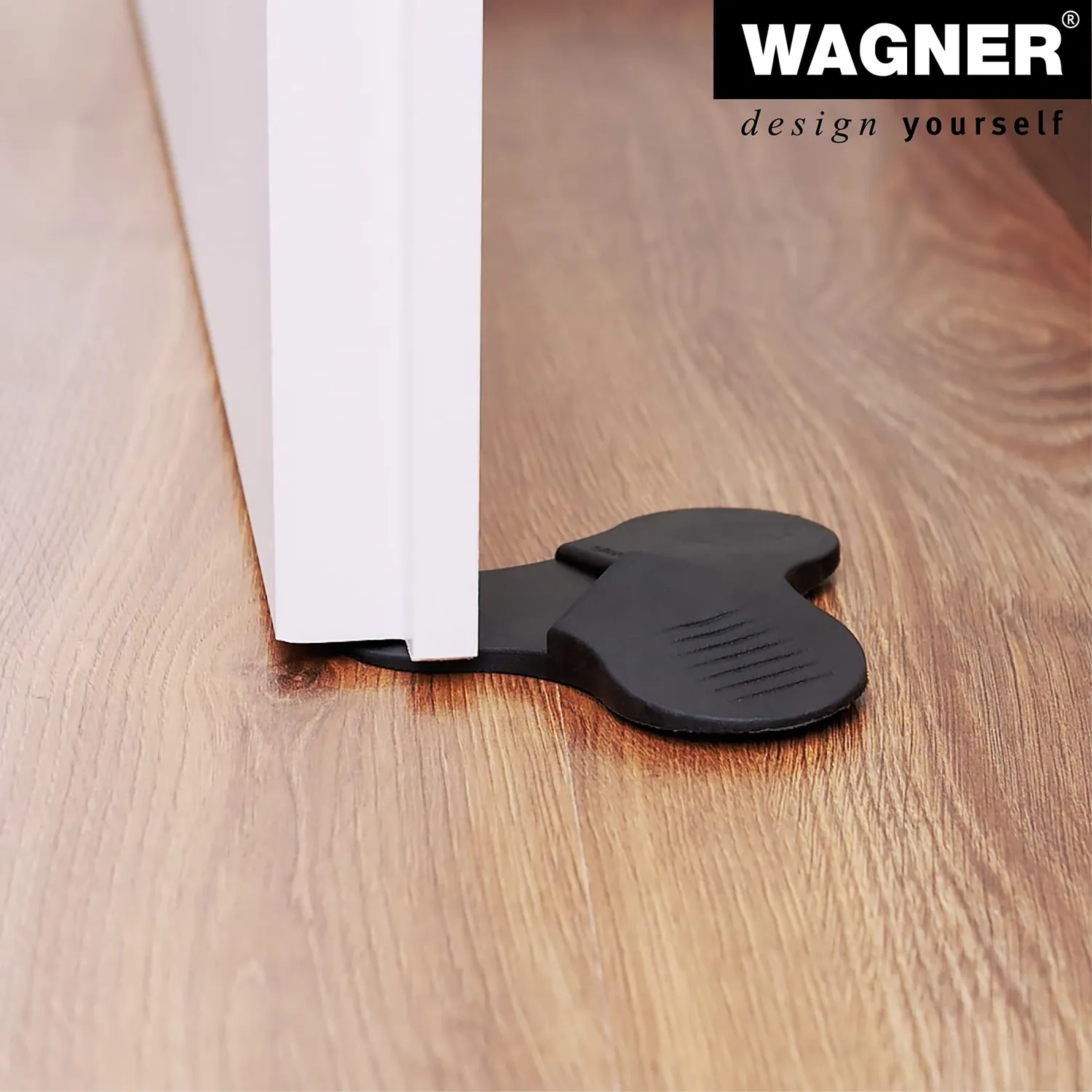 Wagner 3Stop fermaporta cuneo nero Ø108 mm