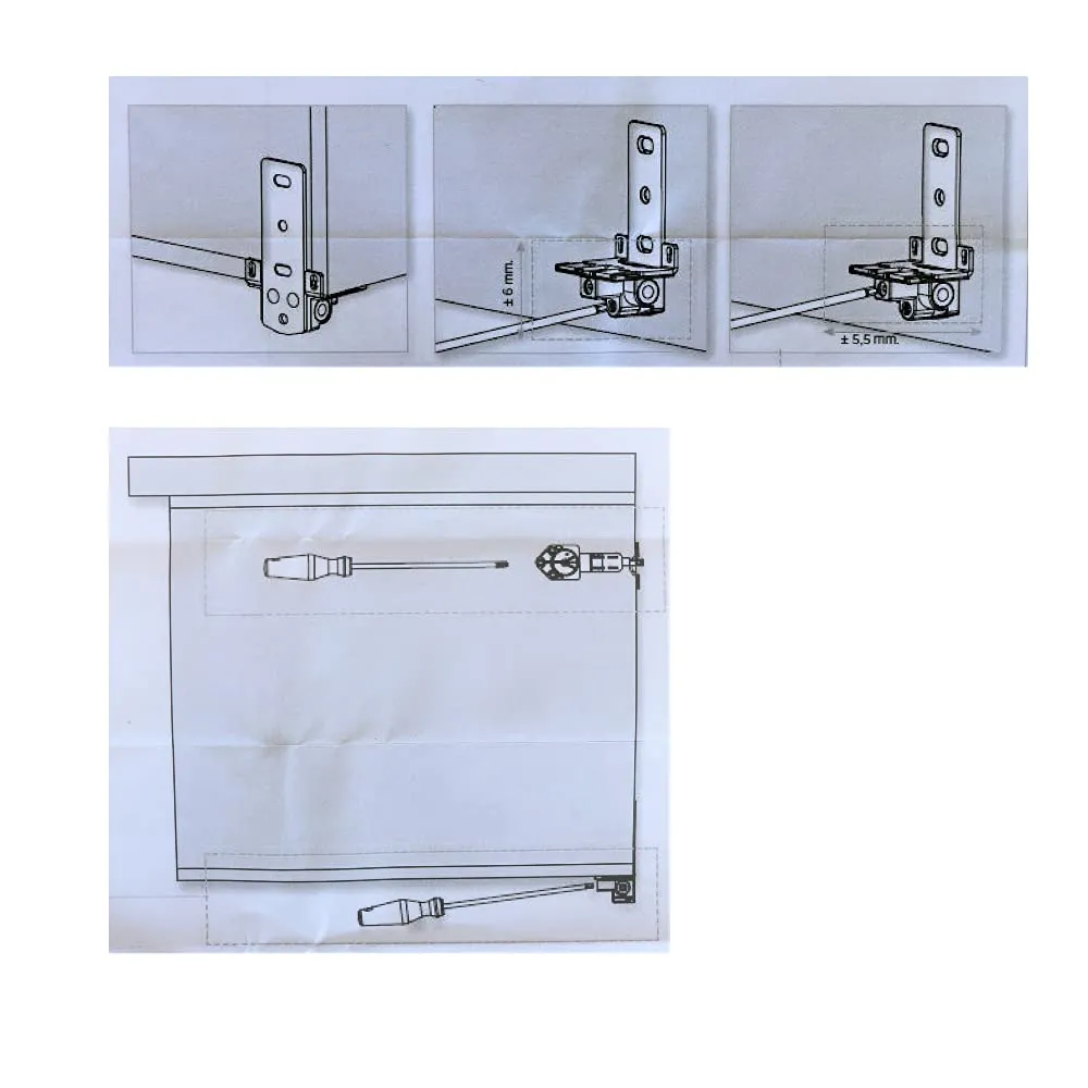 Indaux Atlas attaccaglie pensili kit 1 modulo portata 500 kg