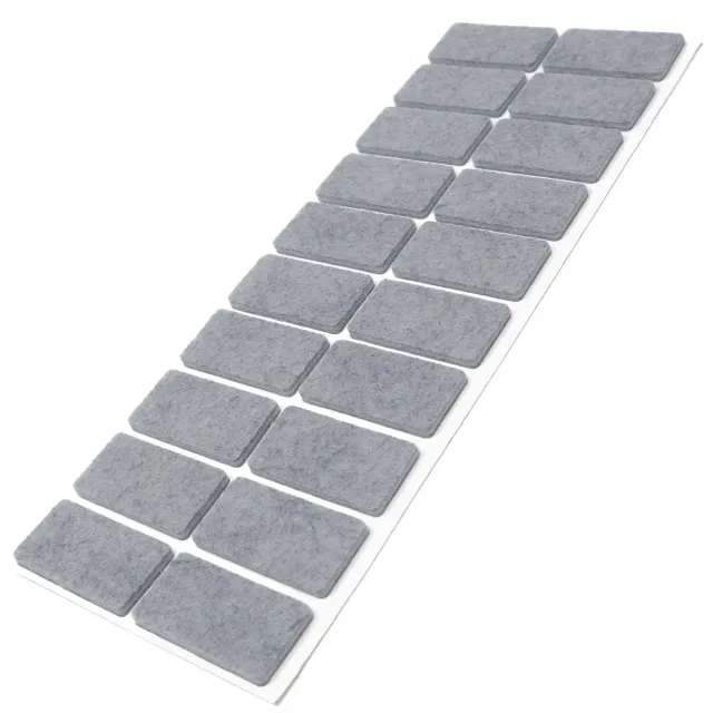 Adsamm 20x40 mm feltrini autoadesivi grigi 20 pezzi 3,5 mm