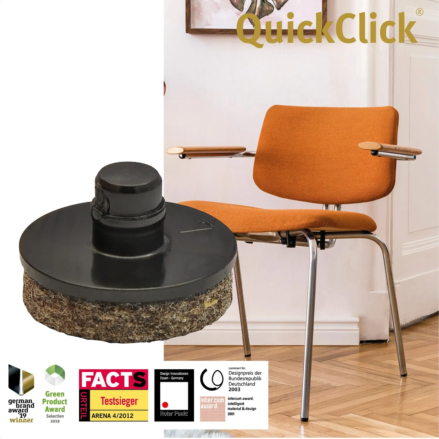 Wagner QuickClick Smart feltrini ricambio Ø15 mm set 8 pezzi
