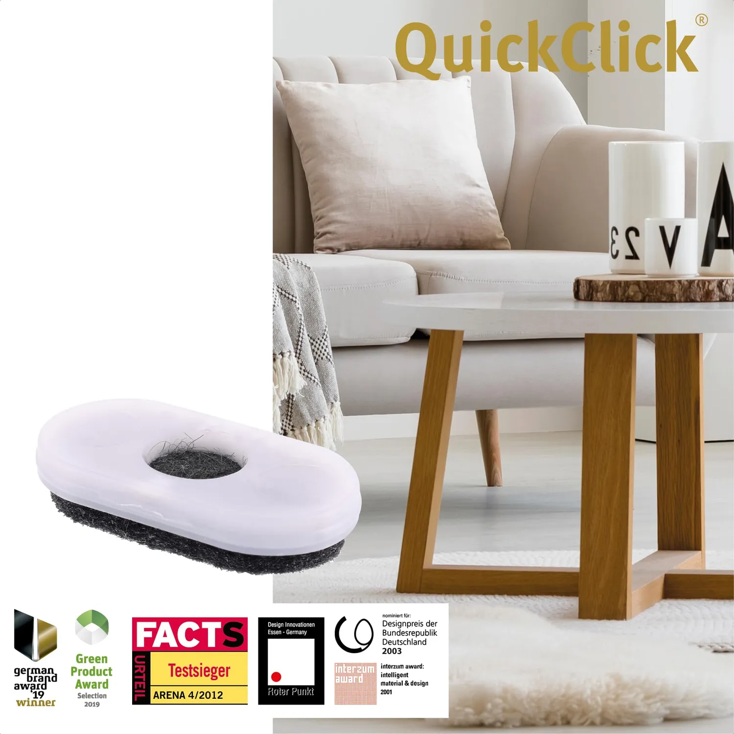 Wagner QuickClick 15834600 feltrini ricambio 32x17mm 8pz feltro