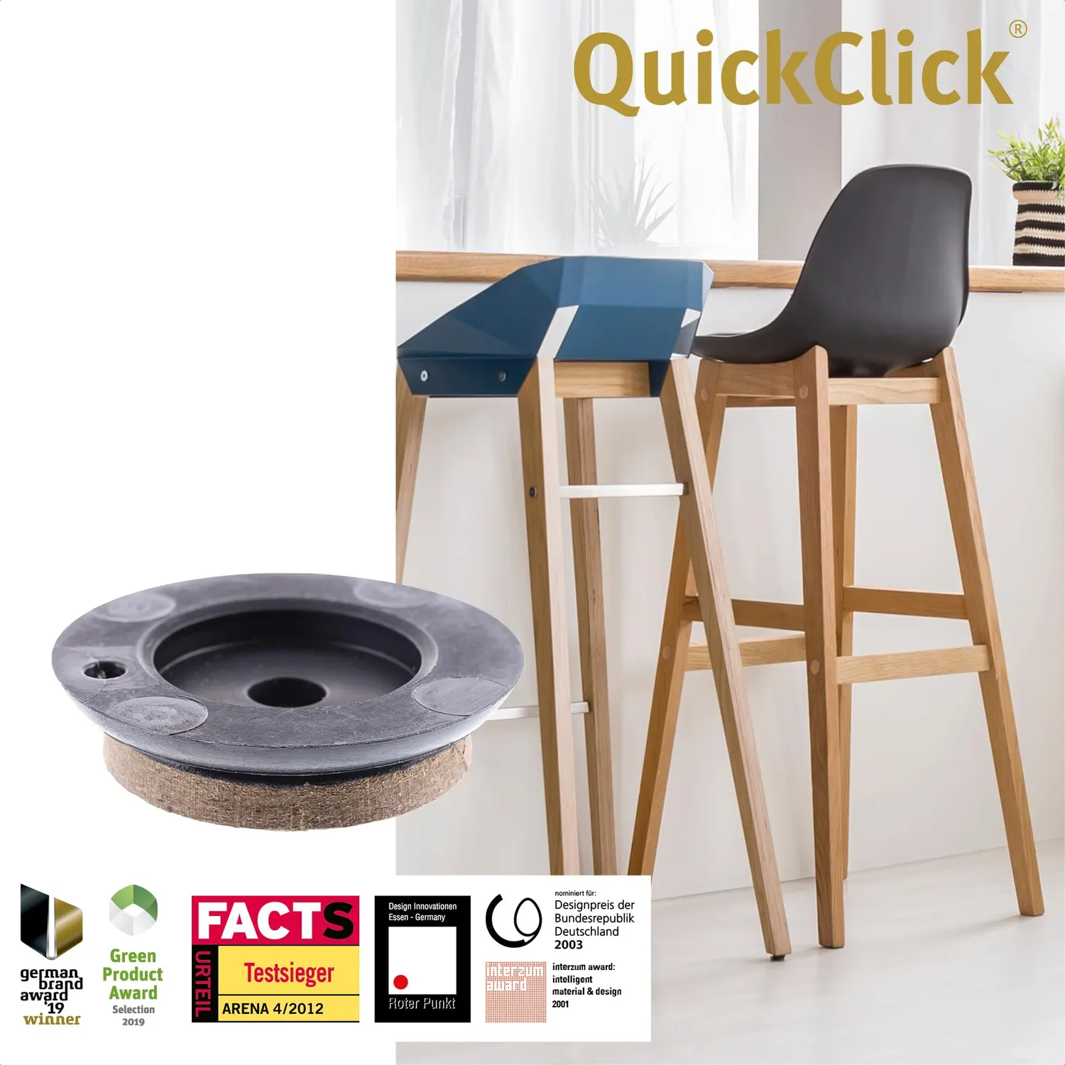 Wagner QuickClick QC 7849 feltrini ricambio SYNO Slim Ø 25 mm 8 pezzi