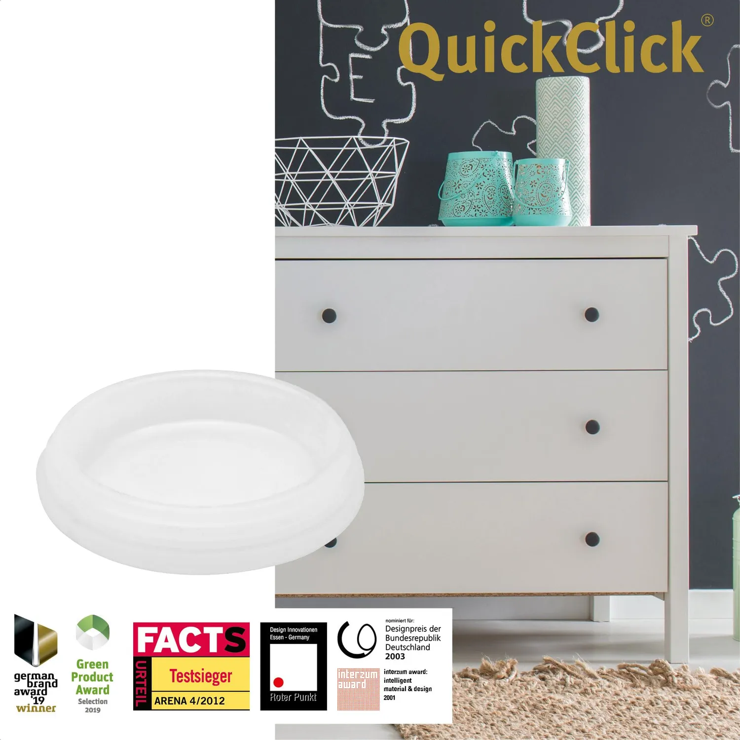 Wagner QuickClick Inserti Gomma 30mm 8 Pezzi