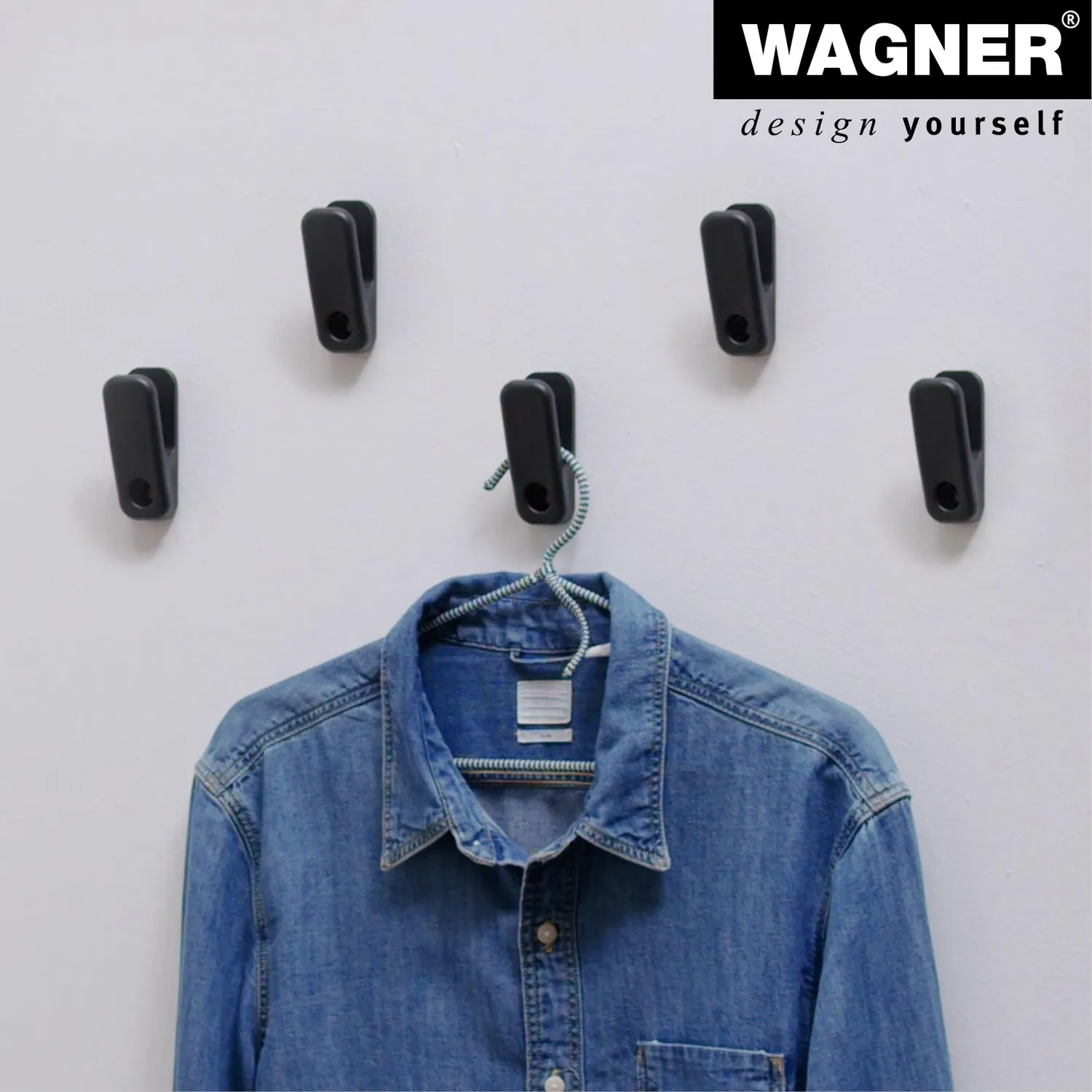 Wagner hooks4home Klammer EH 0470 gancio parete 85 mm plastica
