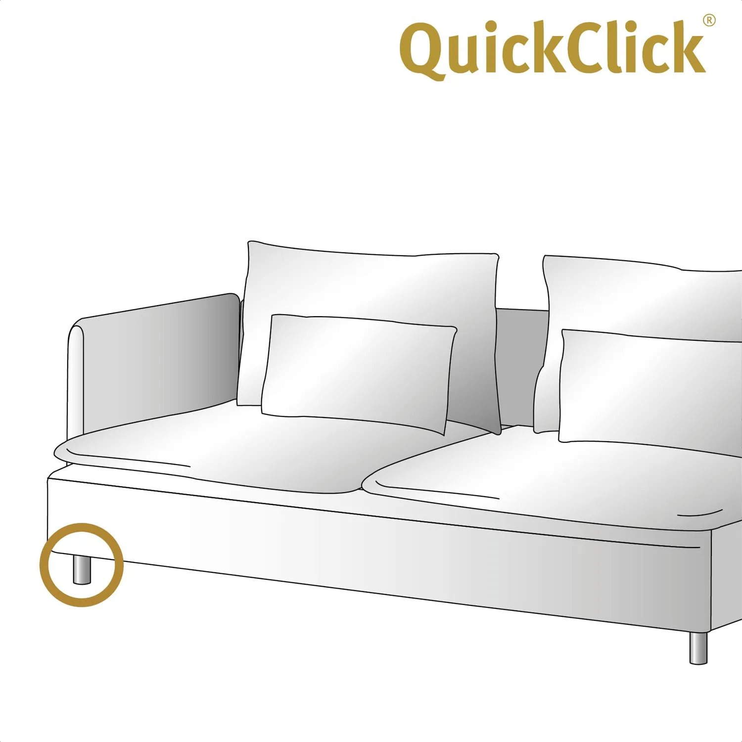Wagner QuickClick 15804400 feltrini Ø50mm 8pz natural