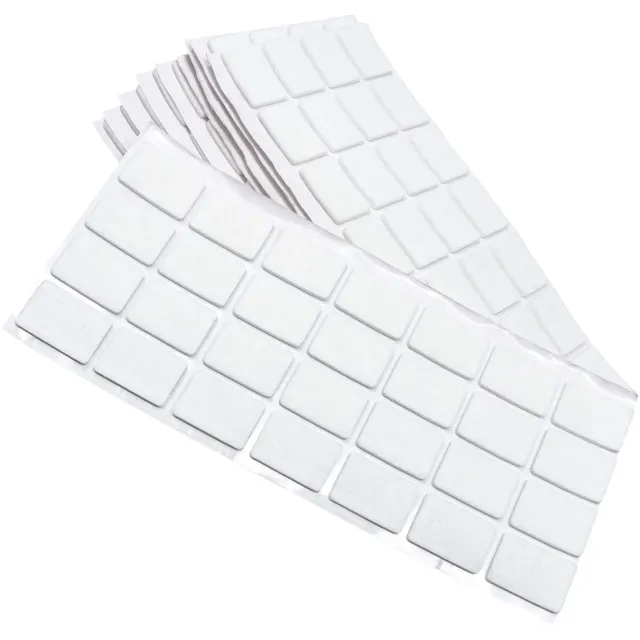 Adsamm feltrini autoadesivi rettangolari 20x30 mm bianchi 280 pezzi