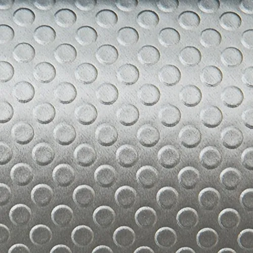 Adsamm Tappetini Antiscivolo 48x200 cm Argento 3 Rotoli PVC