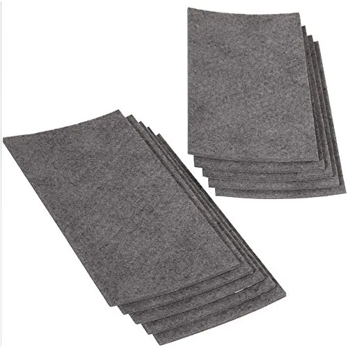 Adsamm feltro autoadesivo 100x200 mm grigio 10 fogli spessore 3,5 mm