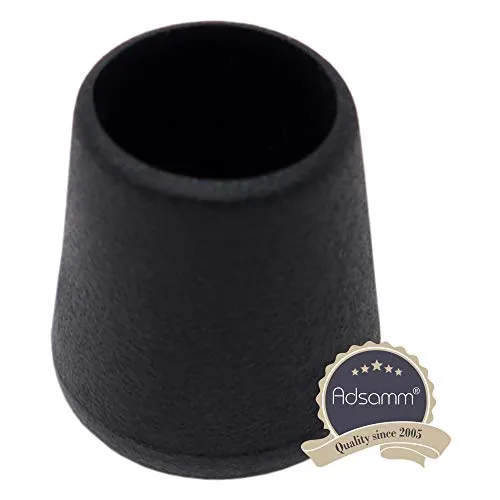 Adsamm Puntale Avvolgente Esterno Ø 12-13 mm Tappo 1 pz Nero Feltro