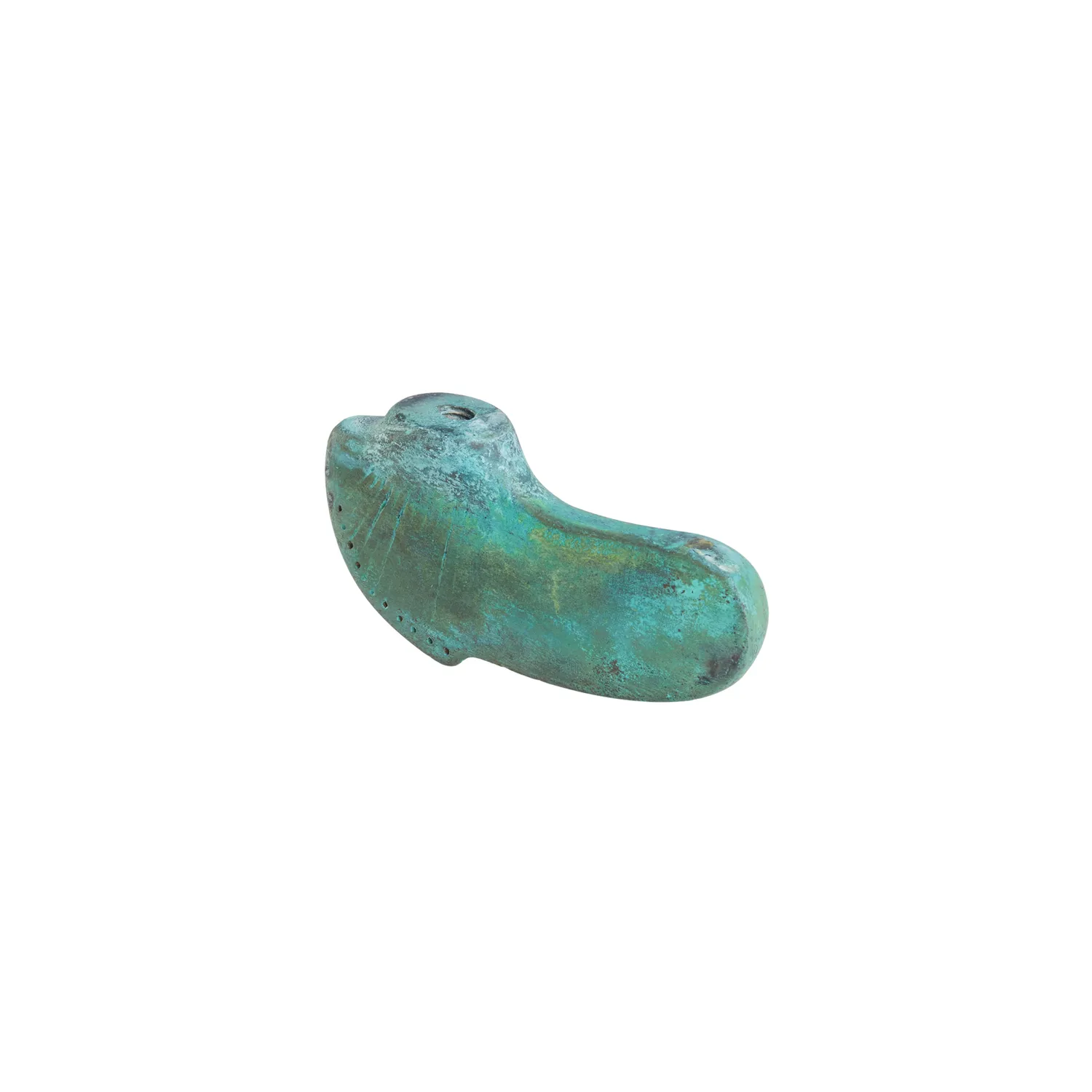 NIVA Inca pomello ottone verde goffrato