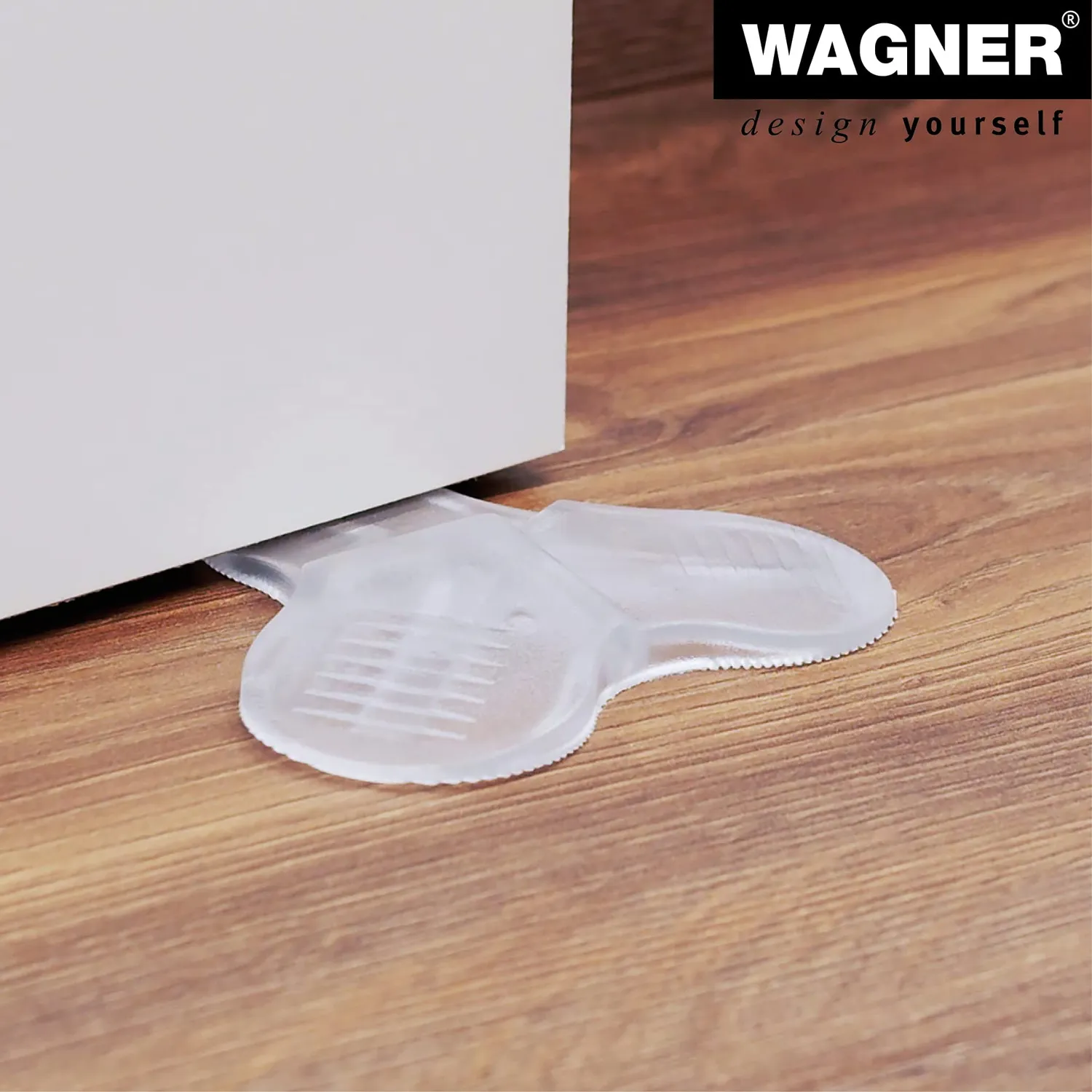 Wagner 3Stop fermaporta cuneo trasparente Ø108x19 mm elastomero