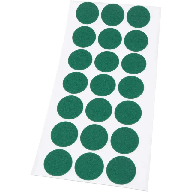 Adsamm Feltrini Ultrasottili Ø30 mm Verdi 21 Pezzi 1,5 mm