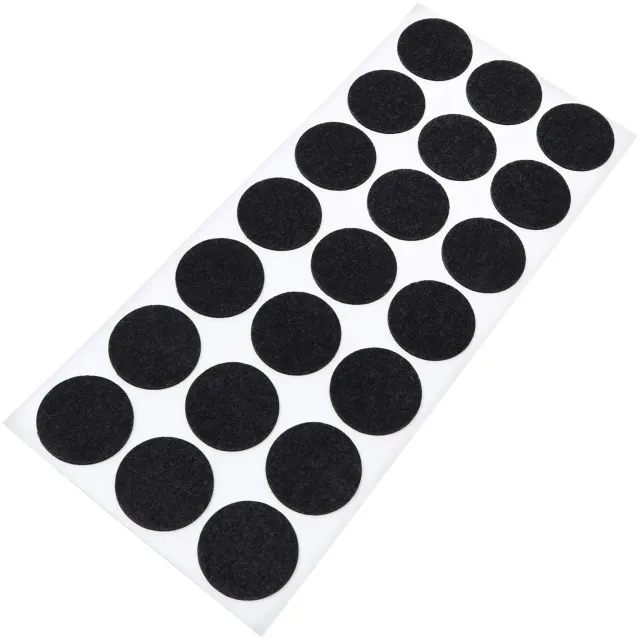 Adsamm feltrini ultrasottili ø 30 mm neri 21 pezzi 1,5 mm