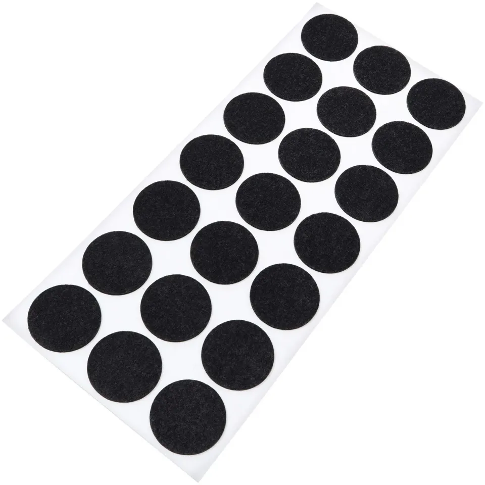 Adsamm feltrini ultrasottili ø 30 mm neri 21 pezzi 1,5 mm