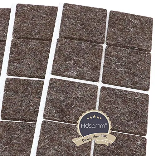 Adsamm Quality Feltrini Lana 35x35 mm Marroni 36 pz Quadrati