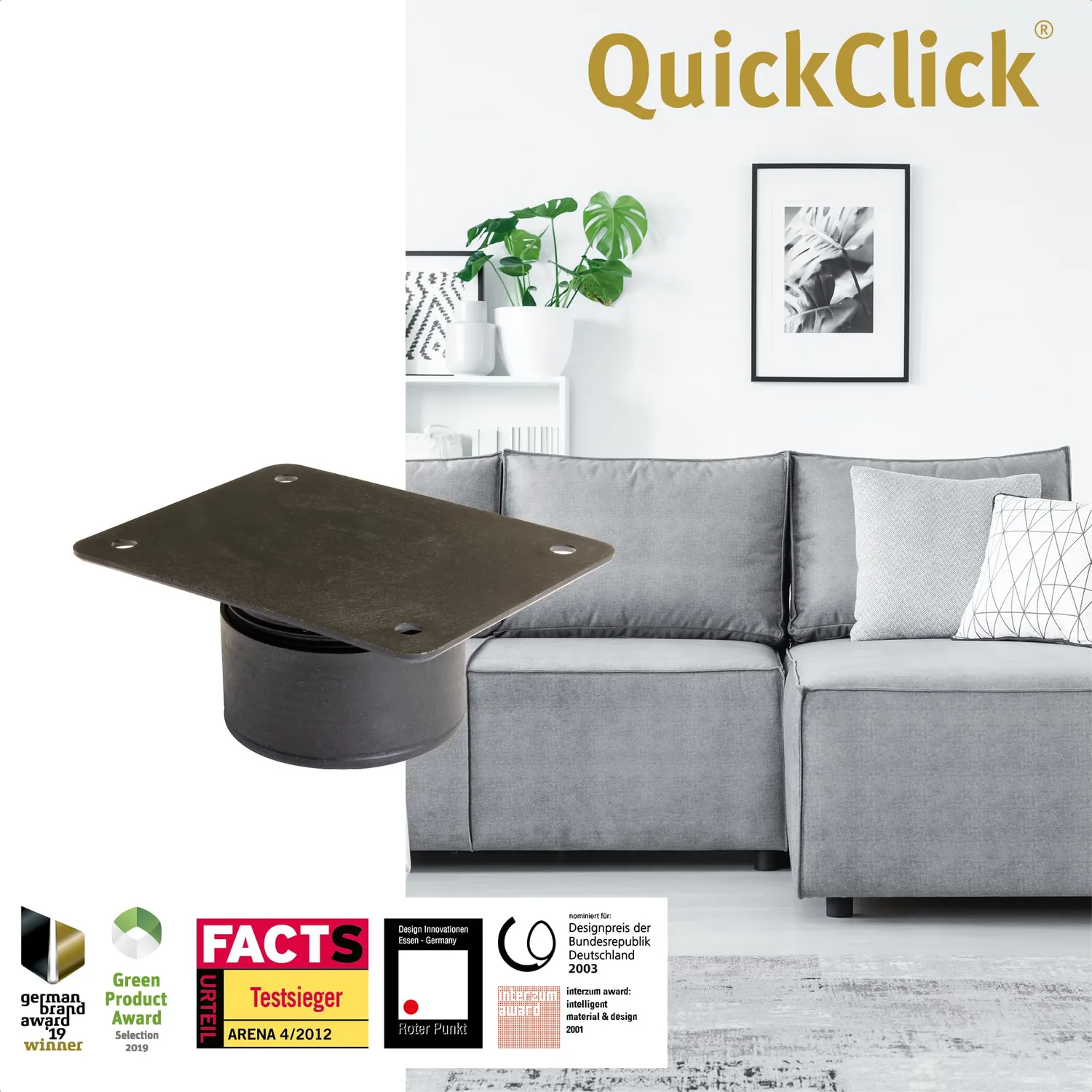 Wagner Lounge ST 9071 piedini divano set 4 pezzi neri