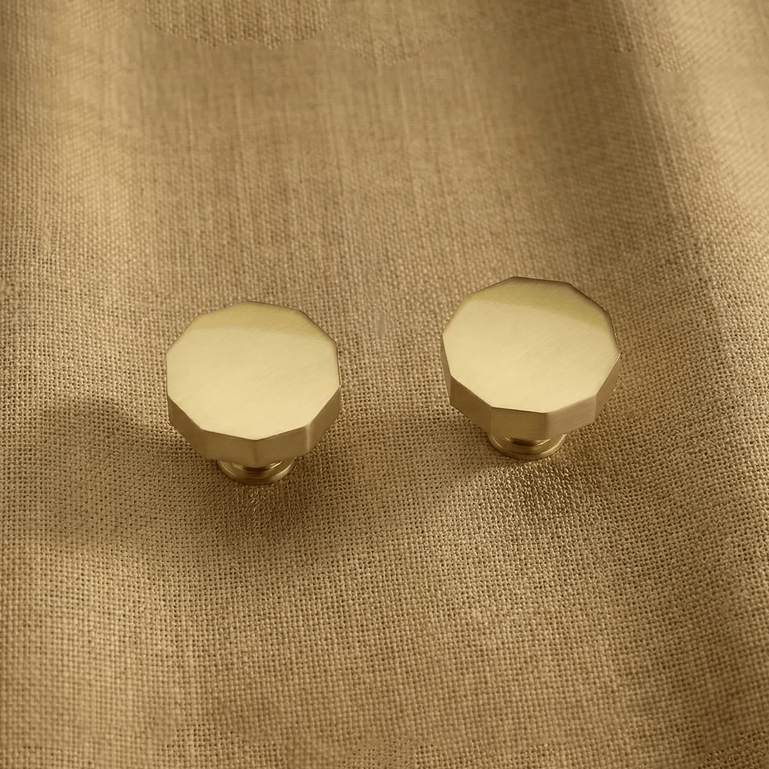 Crofts & Assinder Leamington maniglia art déco ottone