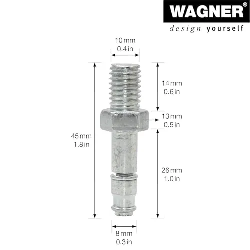 WAGNER RO 0089 vite filettata M10 2 pezzi acciaio