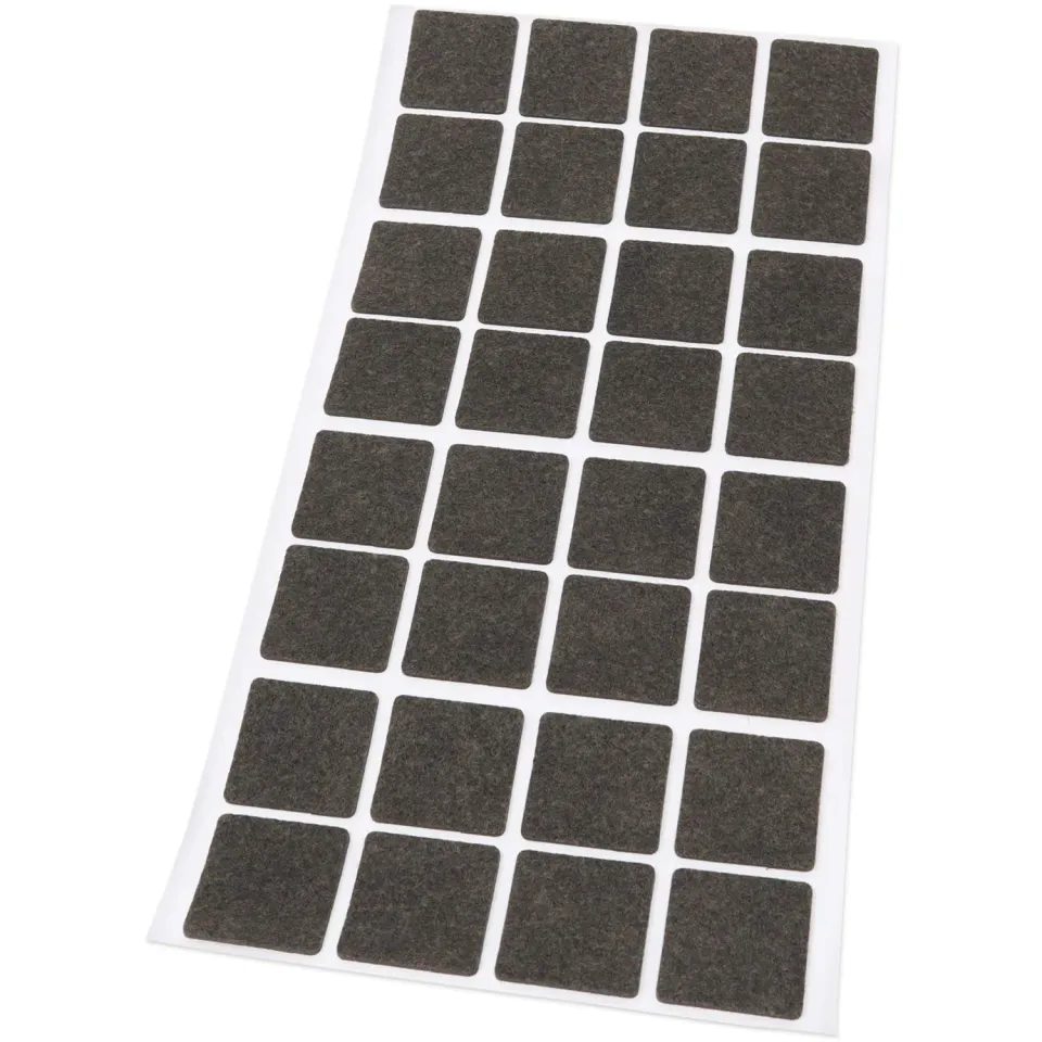 Adsamm Feltrini Ultrasottili 25x25 mm Marroni 32 Pezzi 1,5 mm