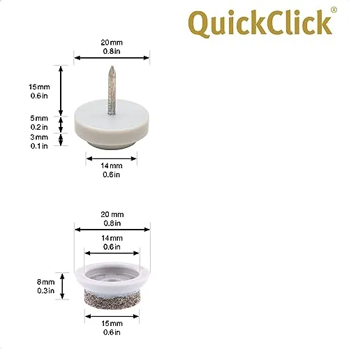 WAGNER QuickClick 15419180 feltrini Ø 20 mm 80pz