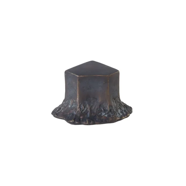NIVA Design Solido pomello ottone nero finitura acidata