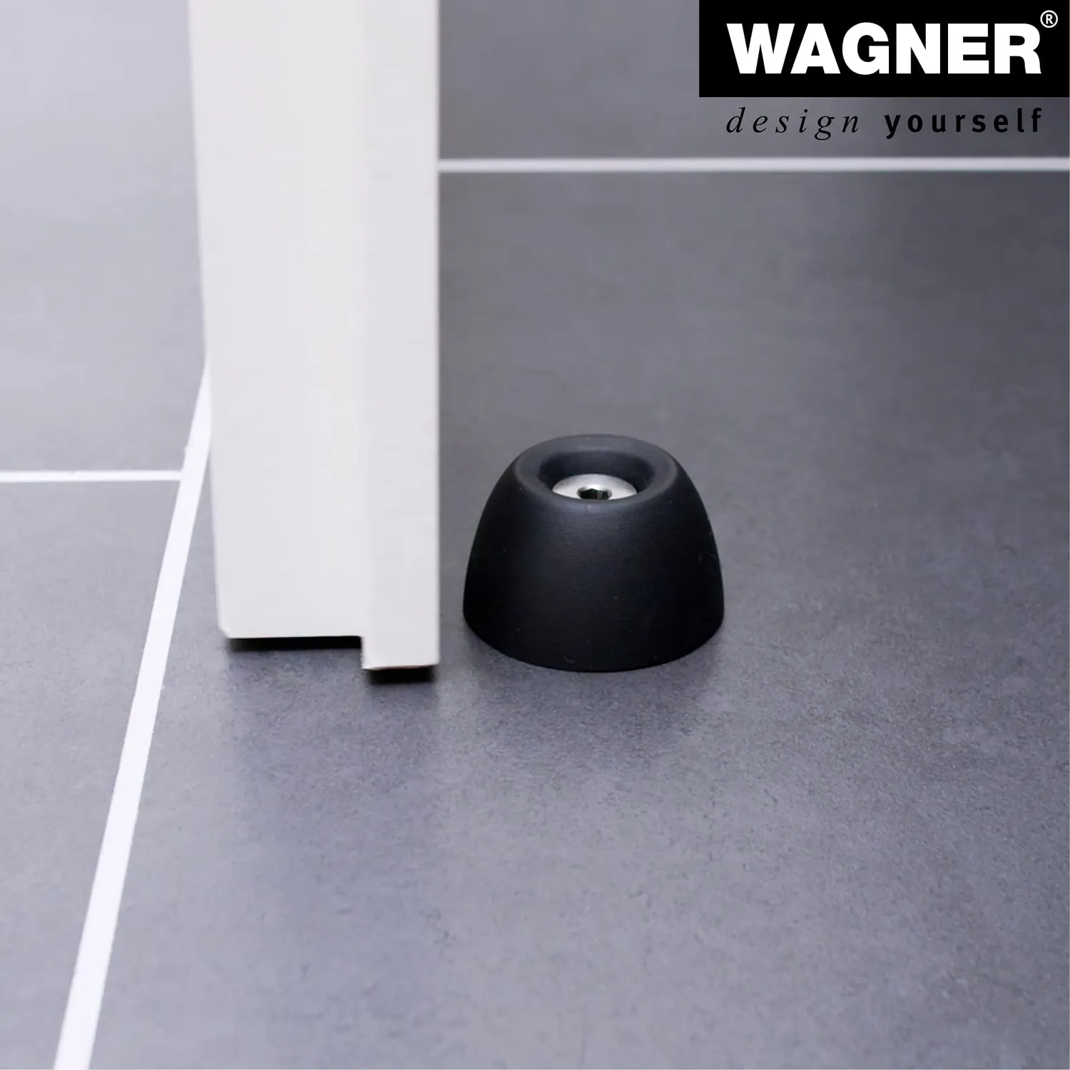 Wagner Calice Outdoor fermaporta pavimento 50x30 mm gomma