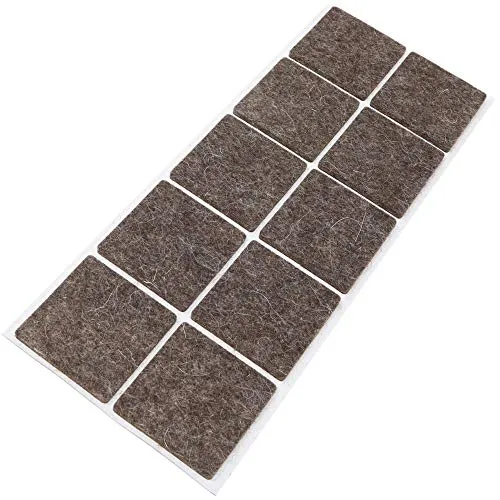 Adsamm Feltrini 45x45 mm Marroni 10 Pezzi Lana