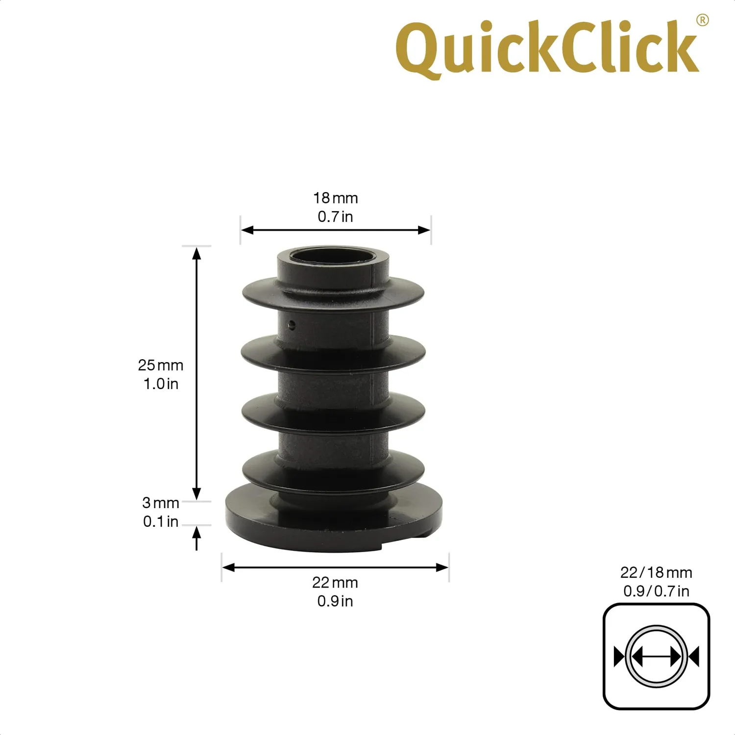 Wagner QuickClick 15787000 feltrini da inserire Smart 18/22 mm 0° 4 pz