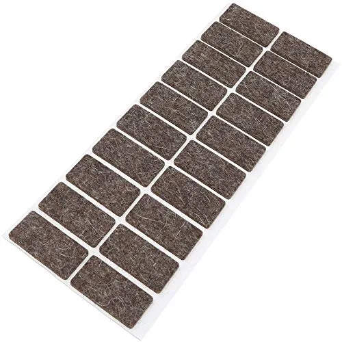 Adsamm Quality Feltrini Lana 20x40 mm Marroni 20 pz Rettangolari