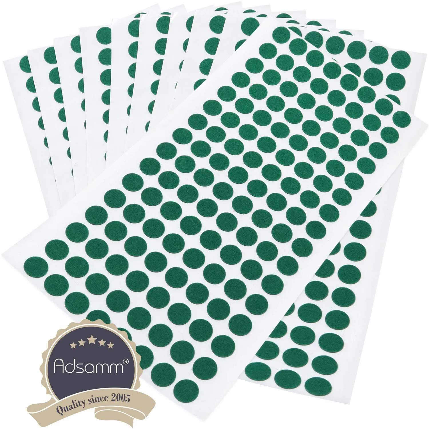 Adsamm Ultrasottili ø 12 mm Feltrini Verdi 1280 pz 1,5mm