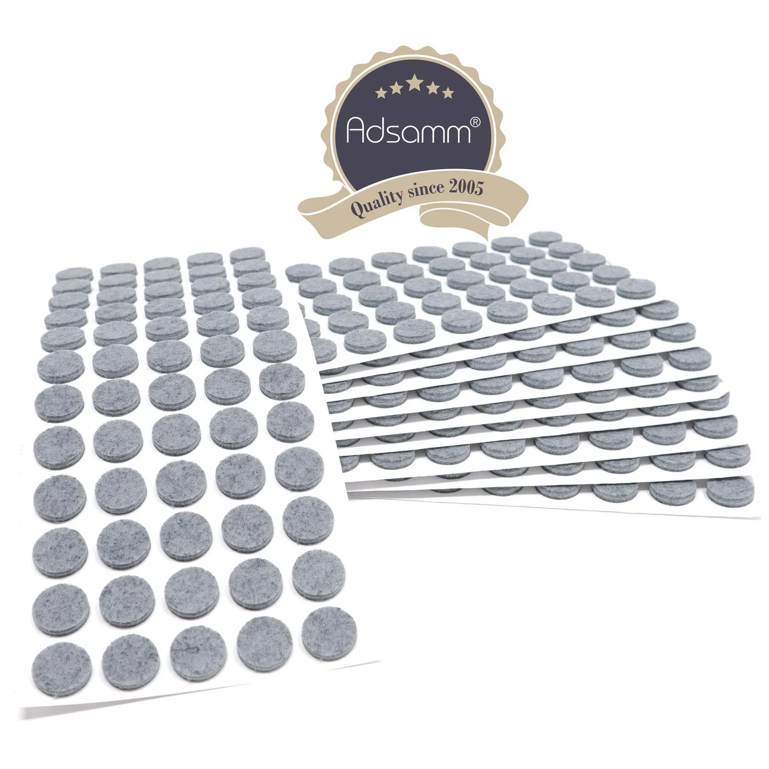 Adsamm Feltrini Adesivi Grigi Ø 14 mm 600 pz