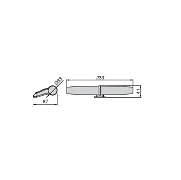 Emuca faretto LED specchio bagno 233mm IP44 cromato