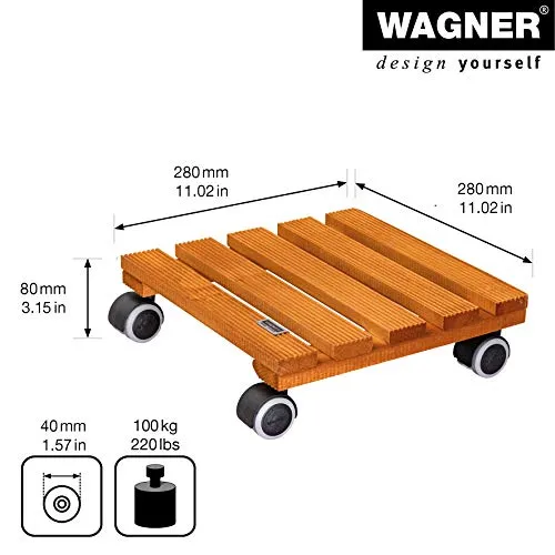 Wagner Country carrello piante 28x28 cm castagno 100 kg