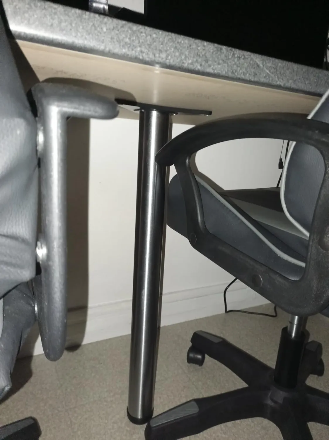 Gedotec gambe tavolo 710mm nero opaco D60 4 pezzi