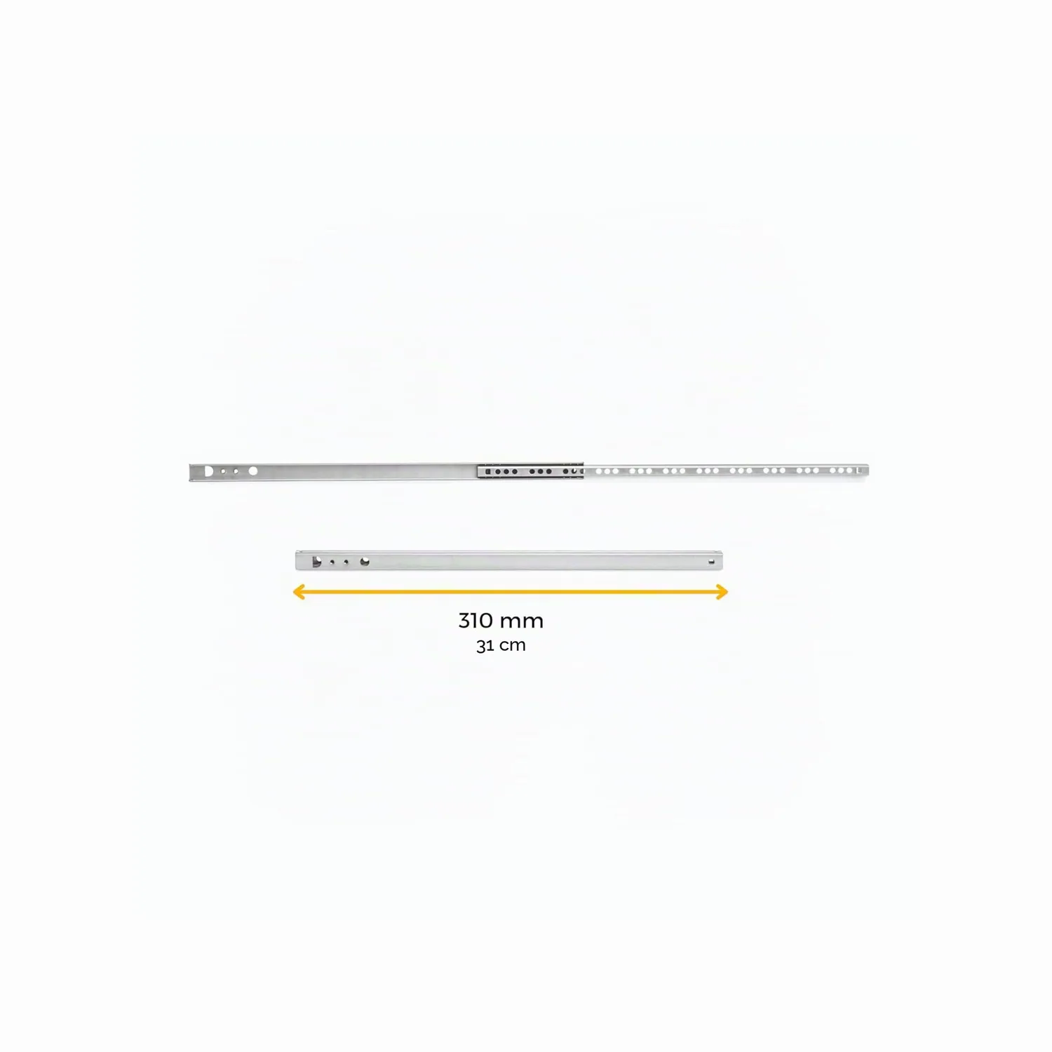 Emuca Guide Cuscinetti Sfere 310 mm 10 pz Parziale