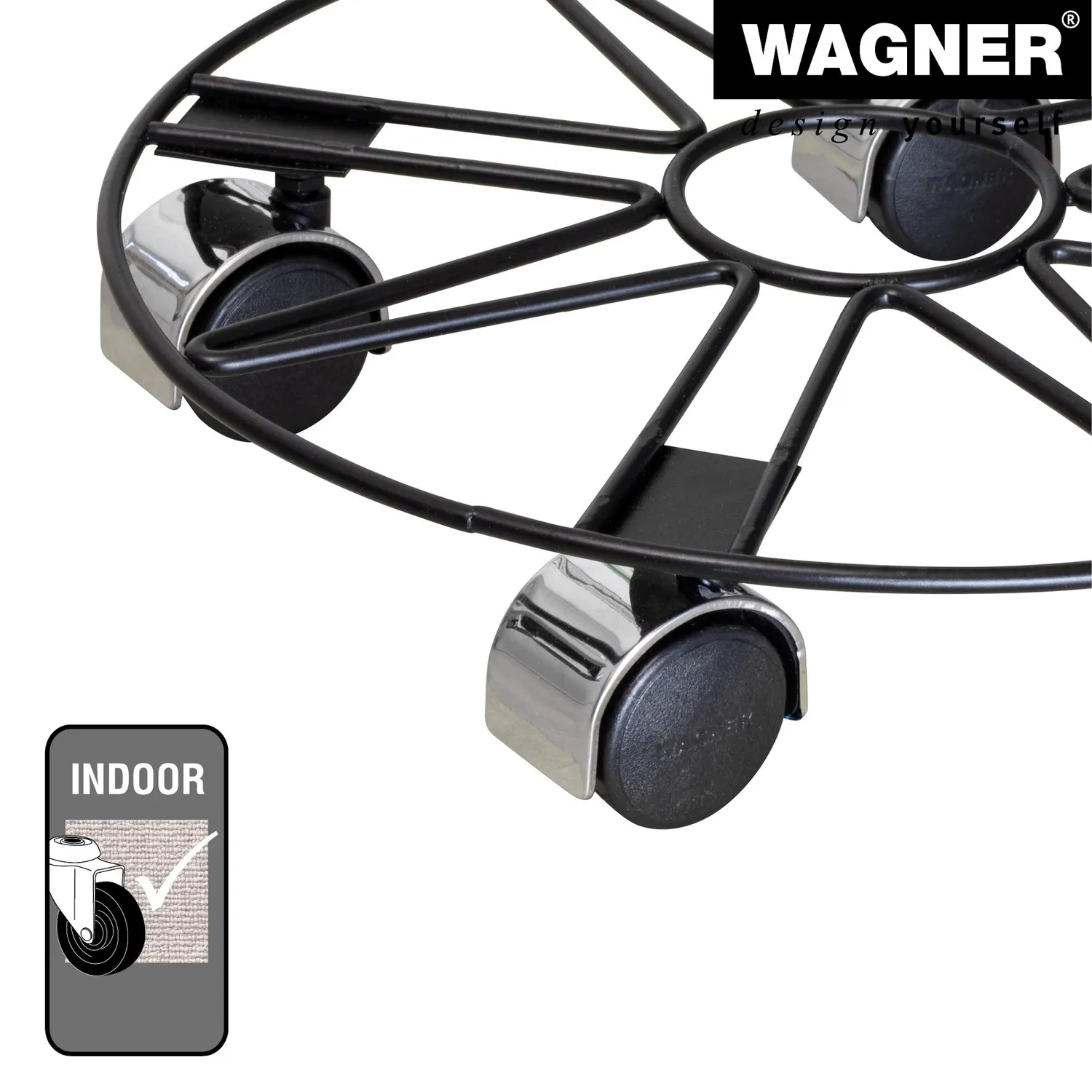 Wagner Black Star 20093801 carrello piante tondo 30 cm