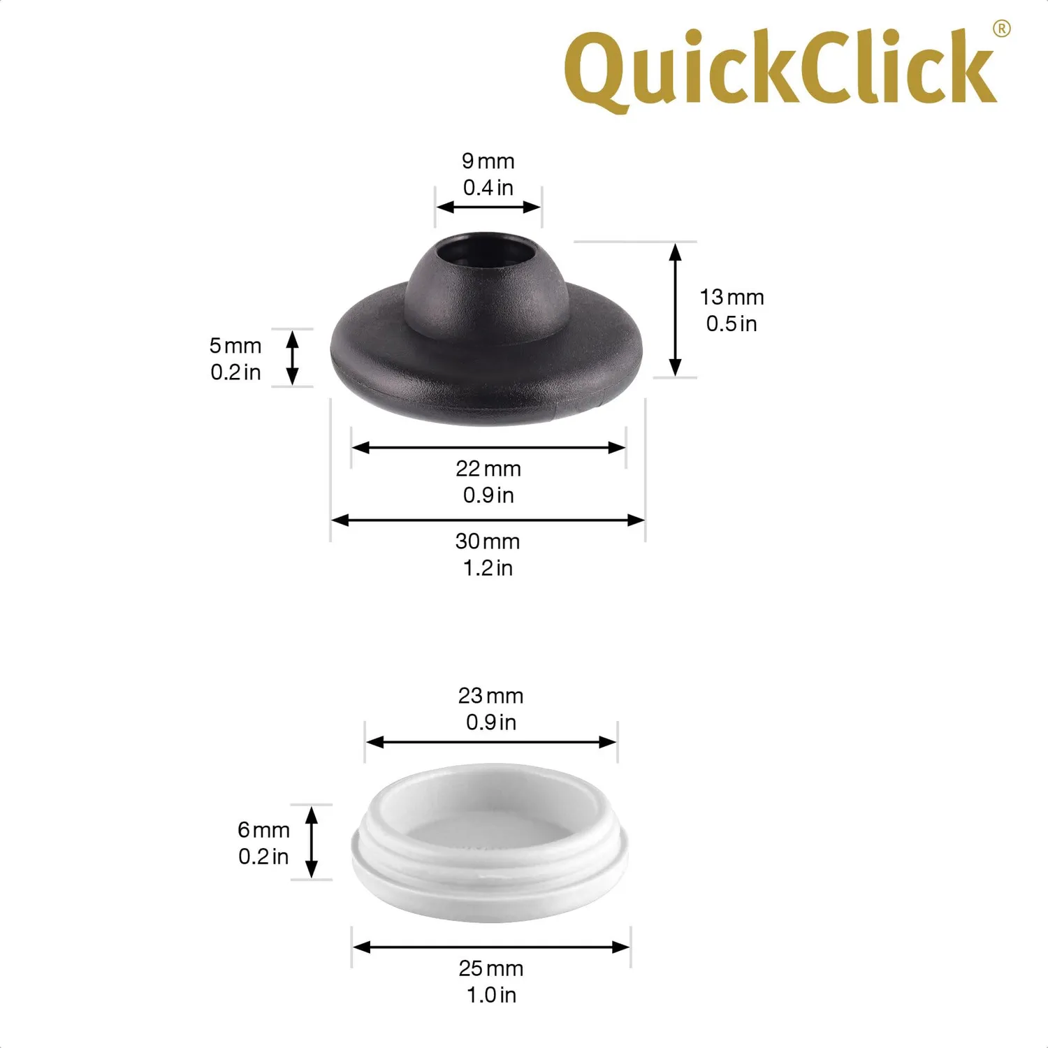WAGNER QuickClick scivoli Hyper Ø30 mm plastica 4+4 pz