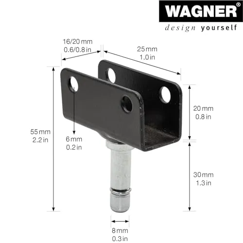 Wagner RO 9188 profilo a U 2 pezzi acciaio zincato