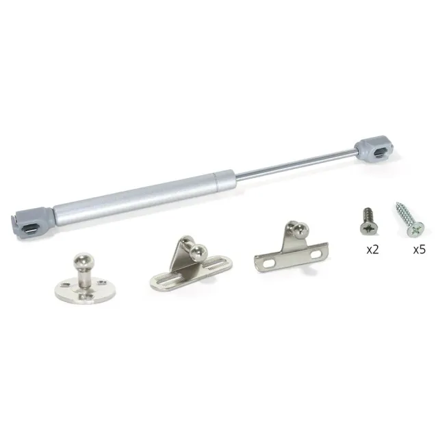 Emuca 1274525 Kit Pistone a Gas 11Kg 80mm 10 Pezzi