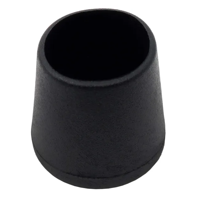 Adsamm puntali esterni tondi piedini PVC nero 30-31 mm 4 pezzi