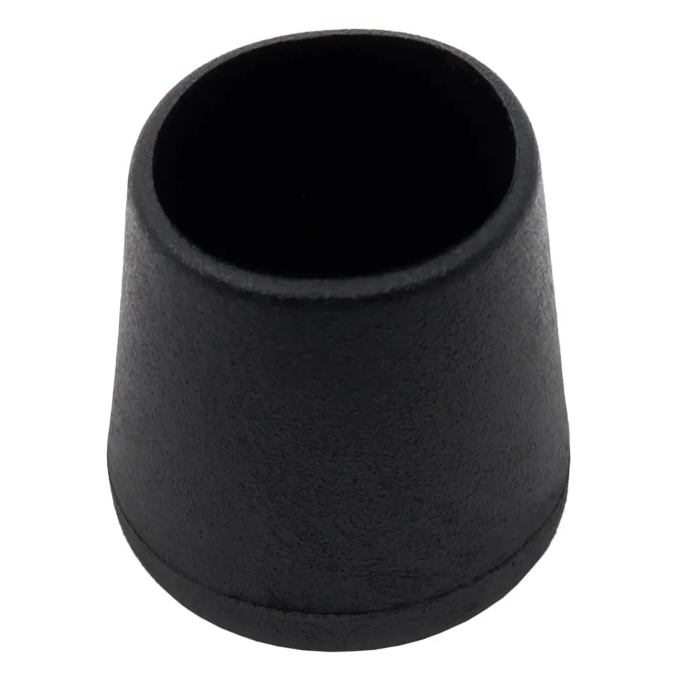 Adsamm puntali esterni tondi piedini PVC nero 30-31 mm 4 pezzi