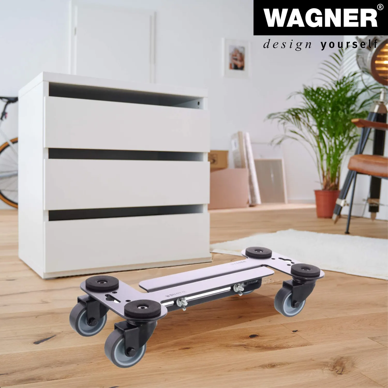 WAGNER carrello mobili estraibile 59-86 cm 250 kg