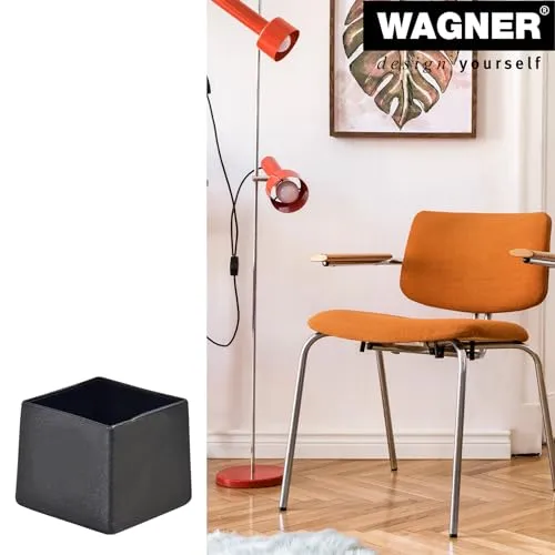 Wagner 15052599 tappi quadrati acciaio 4 pezzi neri