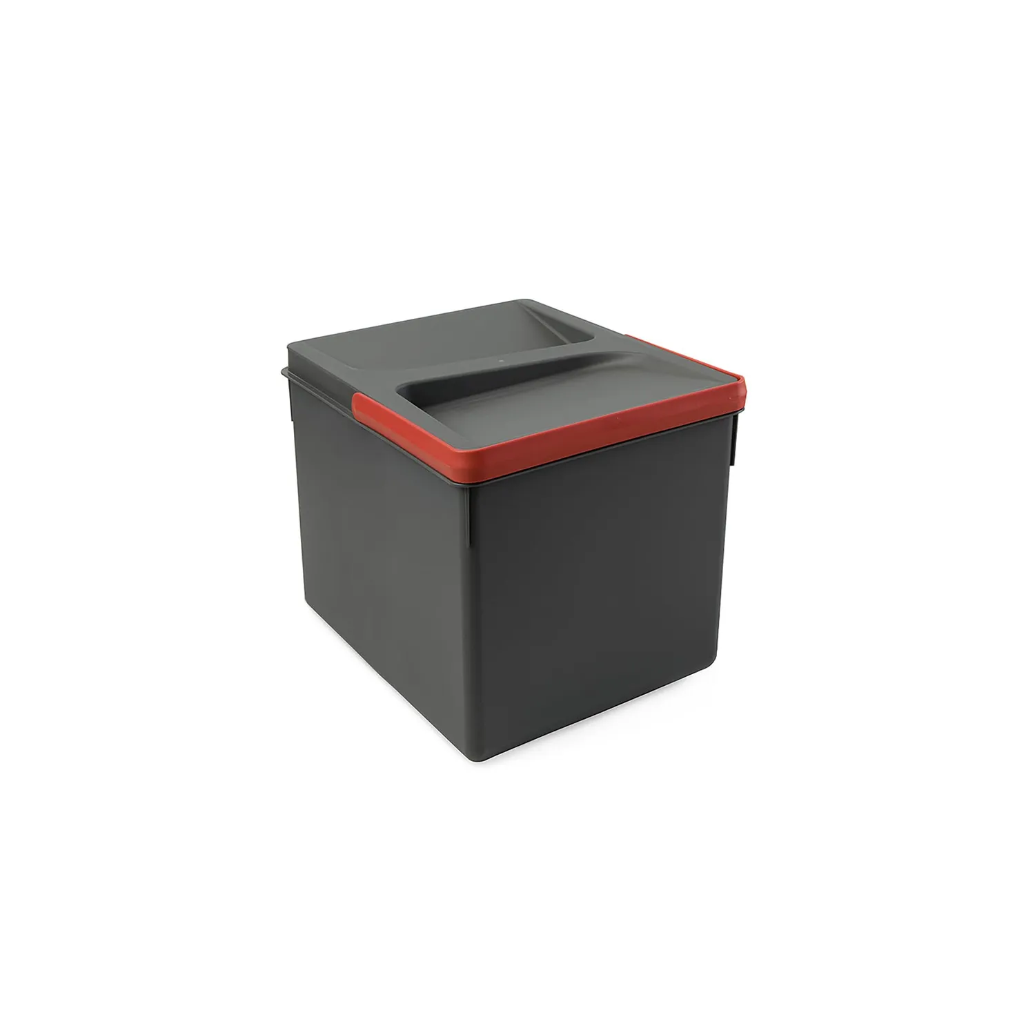 Emuca contenitori differenziata 2x7L H 266 mm grigi per cassetto