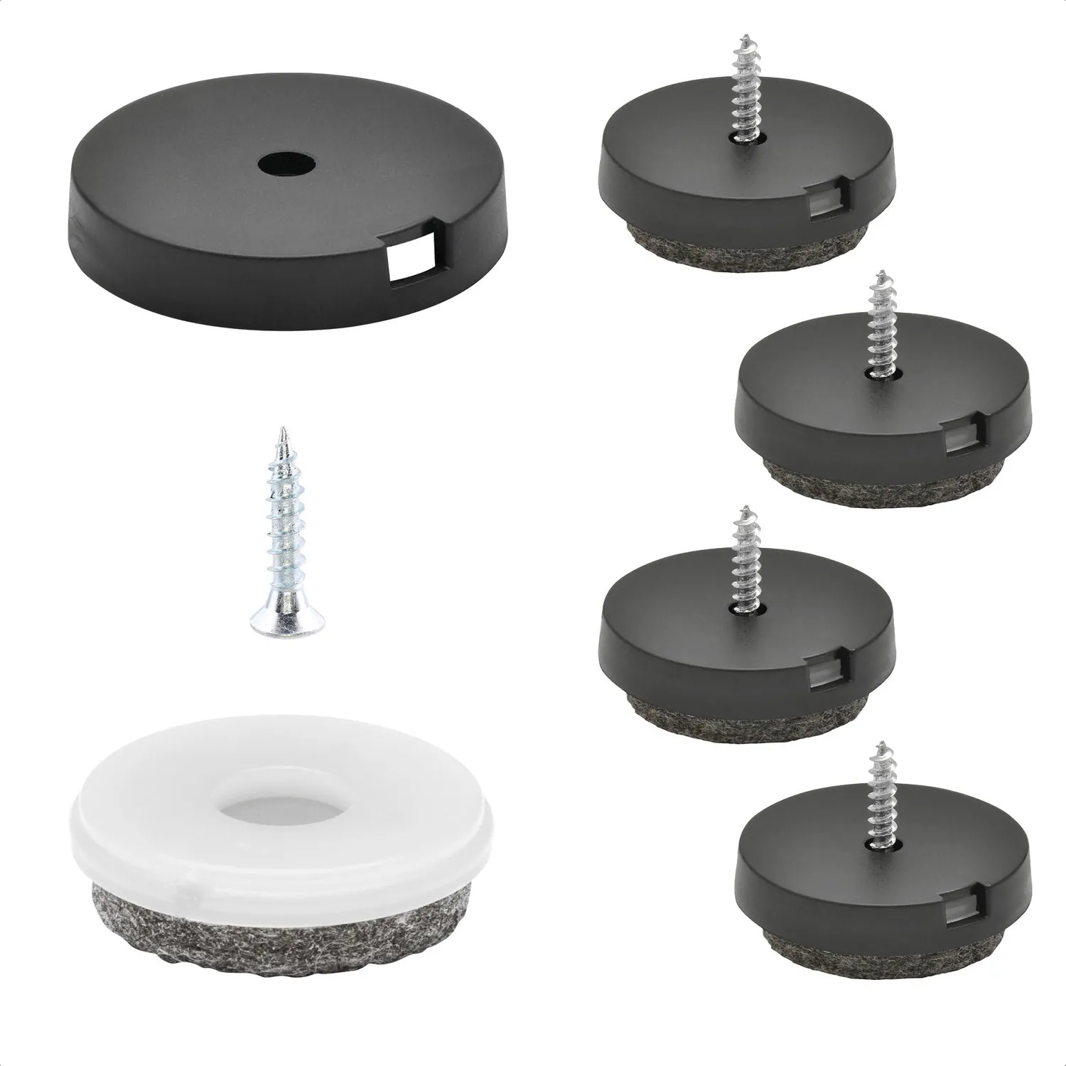 WAGNER QuickClick 15808300 feltrini 4 pz Ø 17 mm feltro lana