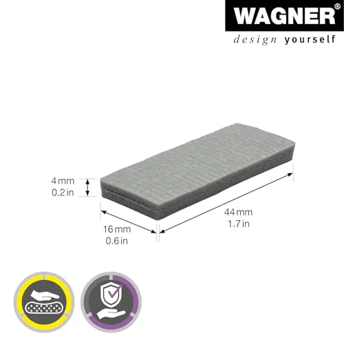 Wagner Soft Pads 16034499 paracolpi EVA grigi 16x44 mm 12 pezzi