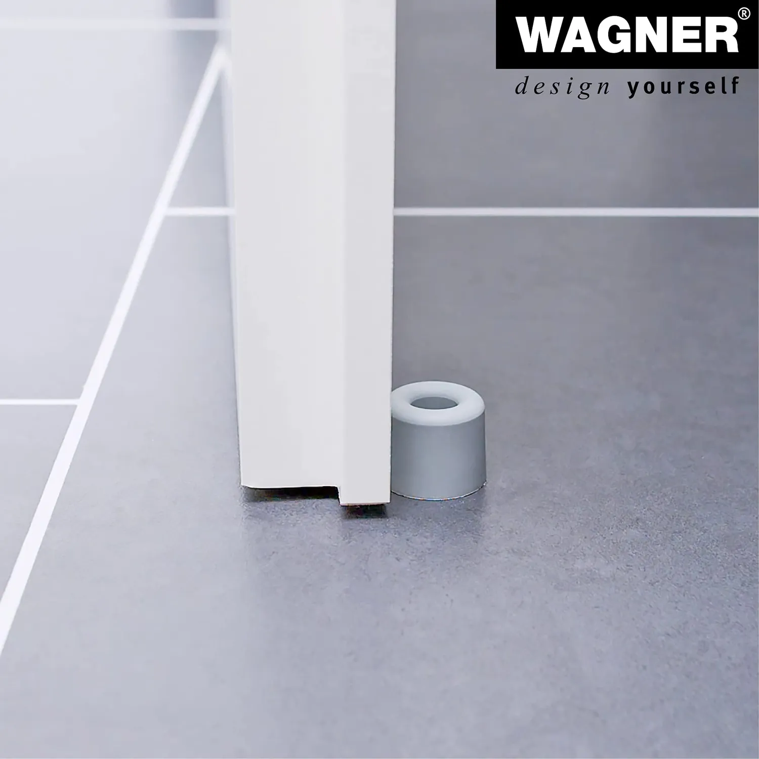 Wagner Vulkano Small fermaporta gomma grigio D30 mm