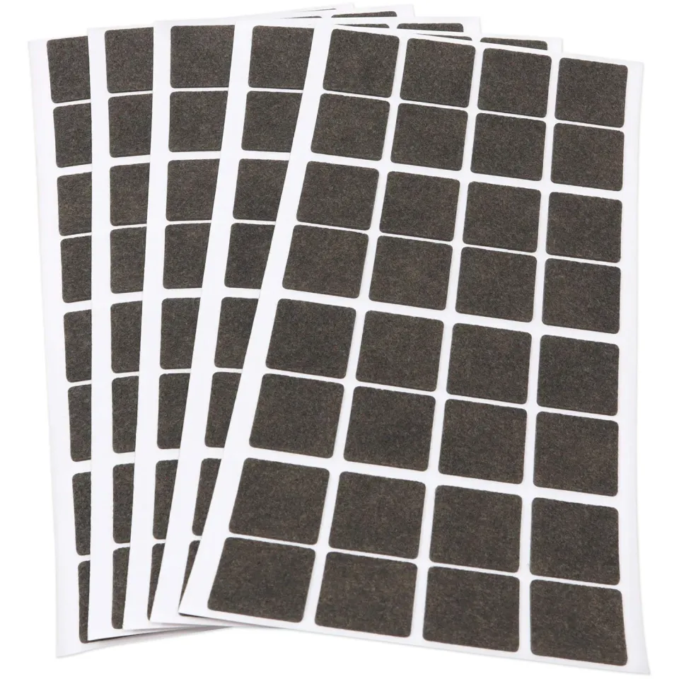 Adsamm Feltrini Autoadesivi 25x25 mm Marrone 160 pz Ultrasottili